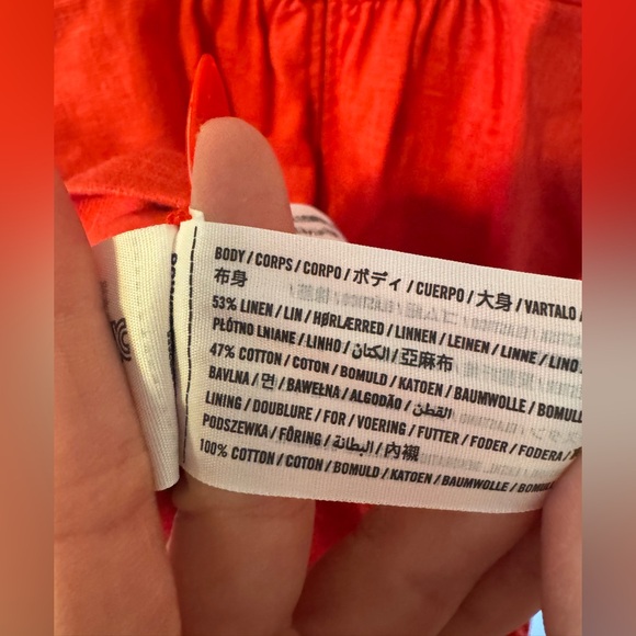 NWT Abercrombie & Fitch Red Mini Skort Small - Picture 9 of 9